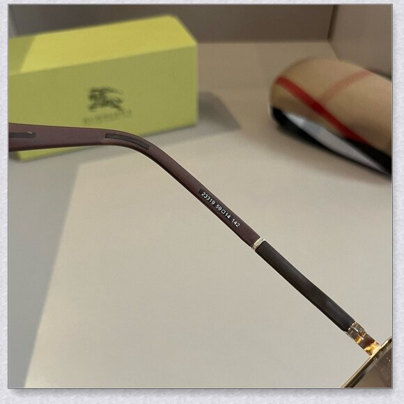 Burberry Gold Aviator Sunglasses main image 10